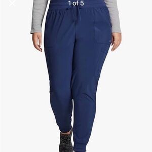NWT (3XL) Women's Navy Blue Jogger Pants Scrubs EDS Essentials Dickies